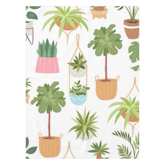 Toalha De Mesa Padrão vegetal (Frente)