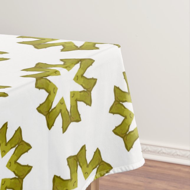 Toalha De Mesa Padrão Verde Oliva (Posição Original)