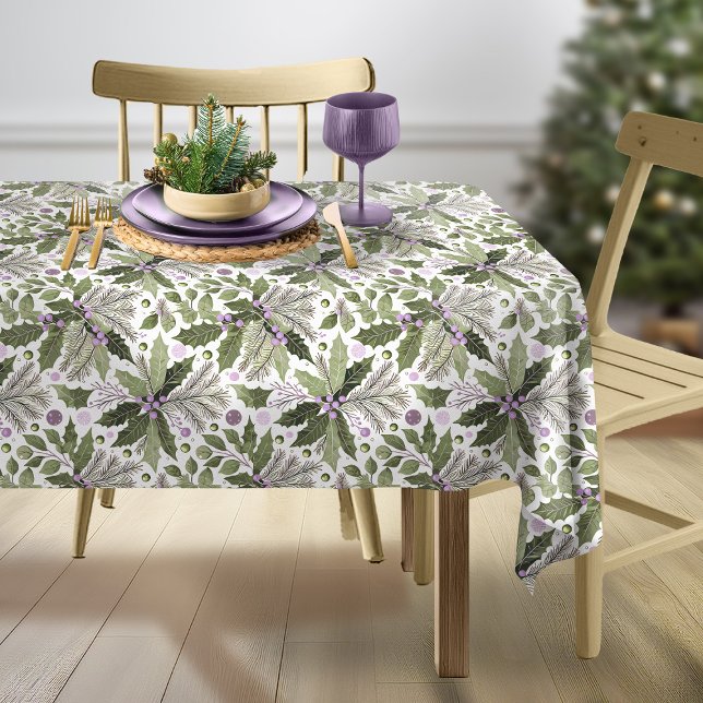 Toalha De Mesa Padrão Verde Roxo nº 17 ID1009 (Criador carregado)