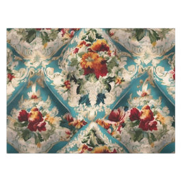 Toalha De Mesa Padrão Whimsical Italiano Floral Damask