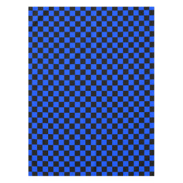 Toalha De Mesa Padrão xadrez azul e preto