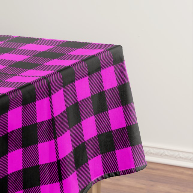 Toalha De Mesa Padrão Xadrez Roxo Buffalo Check (Posição Original)