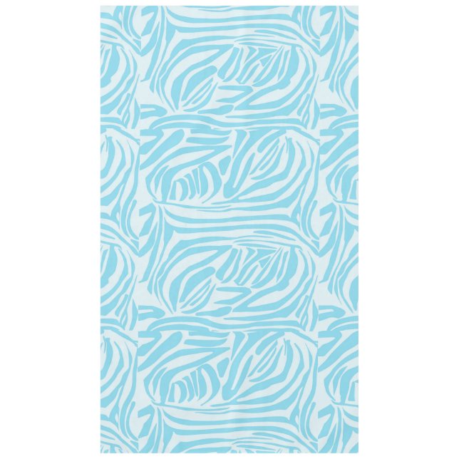Toalha De Mesa Padrão Zebra Azul (Frente)