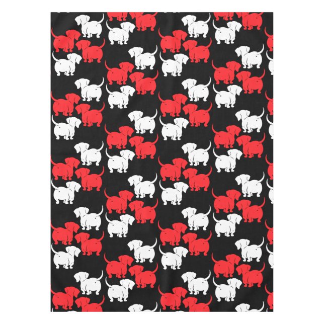 Toalha De Mesa Padrões de Cachorro Alemães (Frente)