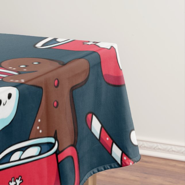 Toalha De Mesa Padrões De Coco Quente E De Tratamento De Natal (Posição Original)