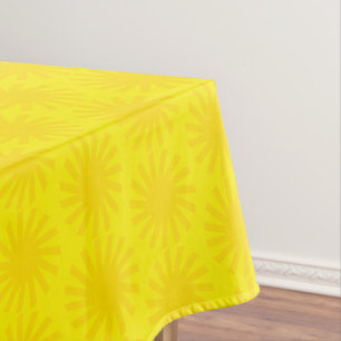 Toalha De Mesa Padrões de sol amarelo bonito diversão alegre e