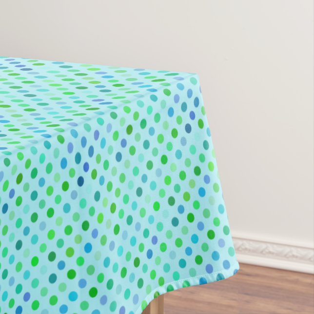 Toalha De Mesa Padrões de Verde limão Azul Aqua Turquoise (Posição Original)