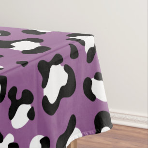 Toalha De Mesa Padrões-leopardo, manchas-leopardo, leopardo roxo