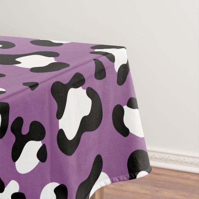 Toalha De Mesa Padrões-leopardo, manchas-leopardo, leopardo roxo (Posição Original)