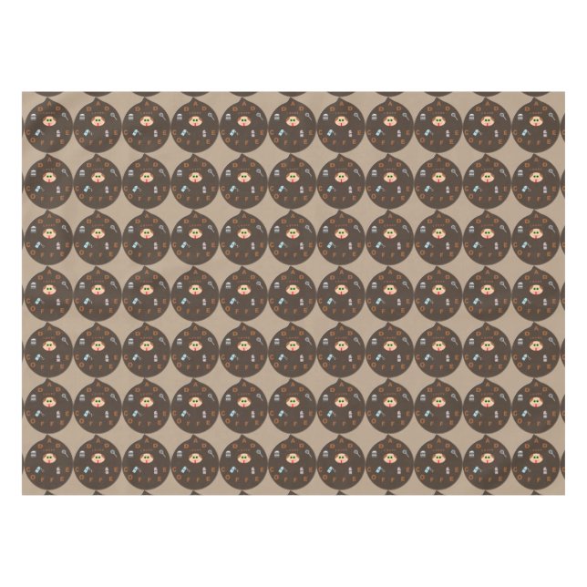 Toalha De Mesa Pai Engraçado Monstro ama Tablecloth Café (Frente (Horizontal))