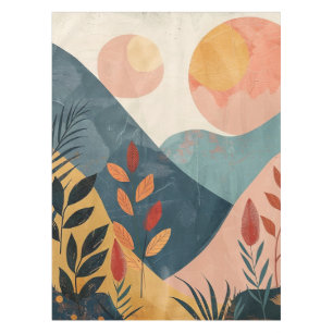 Toalha De Mesa Paisagem Boho Abstrato (8)