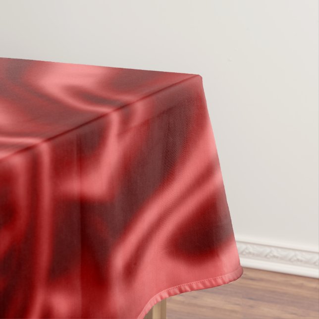 Toalha De Mesa Paixão Red Faux Satin Wedding (Posição Original)