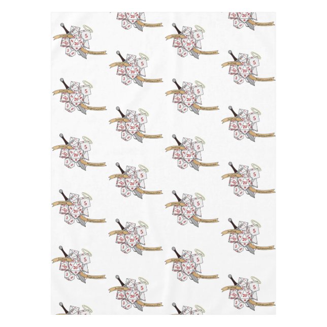 Toalha De Mesa Paladin Dice Design (Frente)