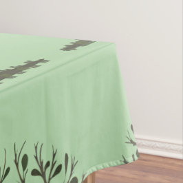 Toalha De Mesa 🌳 Pale Green Tree of Life Tablecloth