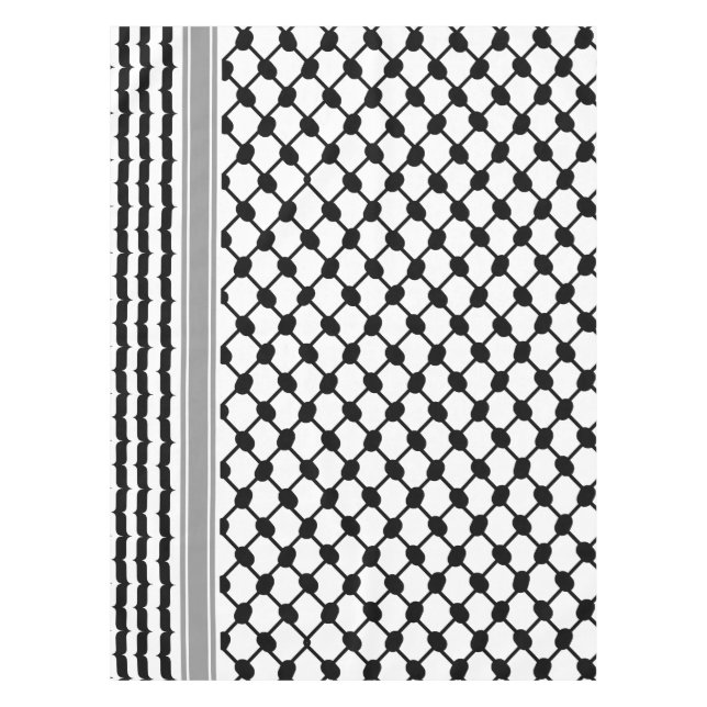 Toalha De Mesa Palestino Hatta Keffiyeh Kufiya Folk (2 Padrão) (Frente)