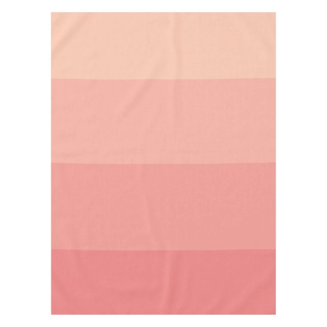 Toalha De Mesa Paleta de Ombre Rosa Trendy Girly (Frente)