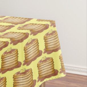 Toalha De Mesa Pancake Flapjacks Johnnycakes Syrup Breakfast Comi