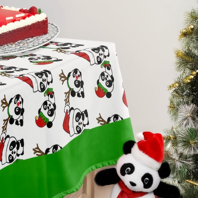 Toalha De Mesa Pandas de Natal (Criador carregado)