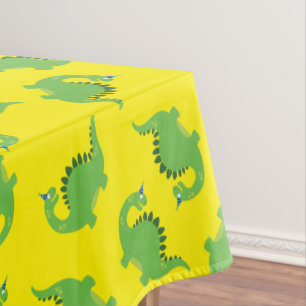 Toalha De Mesa Pano de mesa bonito do aniversário do dinossauro