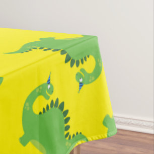 Toalha De Mesa Pano de mesa bonito do aniversário do dinossauro