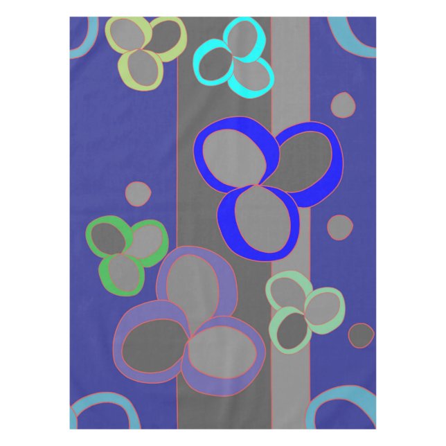 Toalha De Mesa Pano de mesa da flor da modificação (Frente)