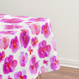 Toalha De Mesa Pântano cor-de-água, cor-de-rosa, flores florais
