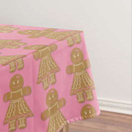 Toalha De Mesa Pão de Natal Menina Rosa Tabletlota