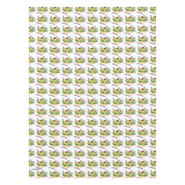 Toalha De Mesa Pão ucraniano do casamento de Korovai (Frente)