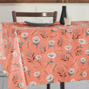 Toalha De Mesa Papagaios Brancos na Tableclota Vermelha Negra