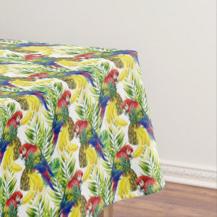 Toalha De Mesa Papagaios e fruta tropical