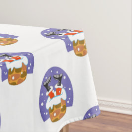 Toalha De Mesa Papai Noel Na Chaminé, Neve, Natal, Ano Novo