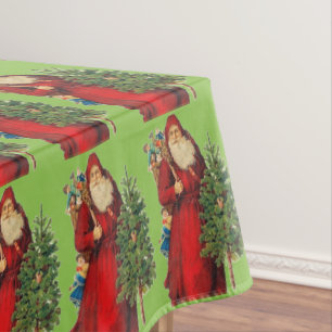 Toalha De Mesa Papai Noel Vintage