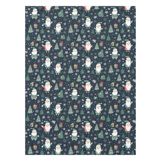 Toalha De Mesa Papais noeis de Natal (Frente)