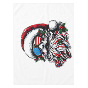 Toalha De Mesa Papais noeis de Natal patrióticos/americanos