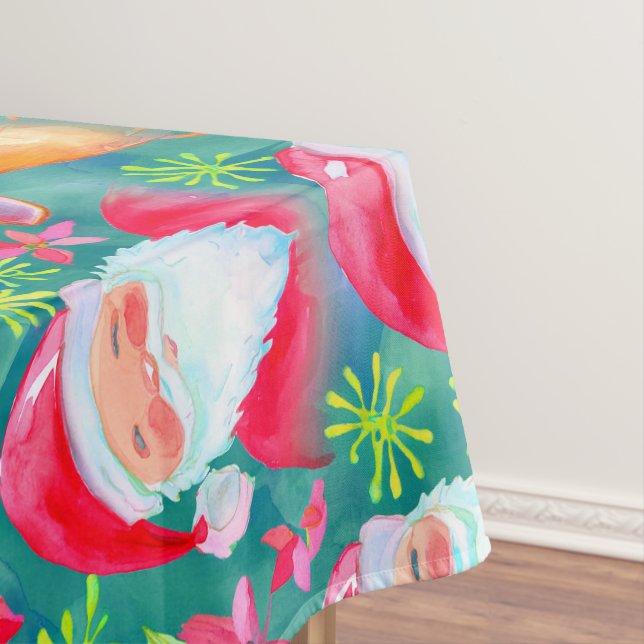 Toalha De Mesa Papais noeis e renas