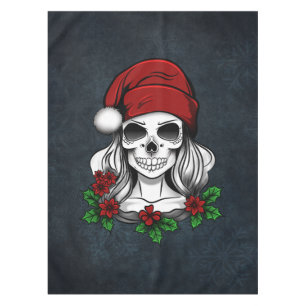 Toalha De Mesa Papais noeis Gótica Whimsical Natal Skull