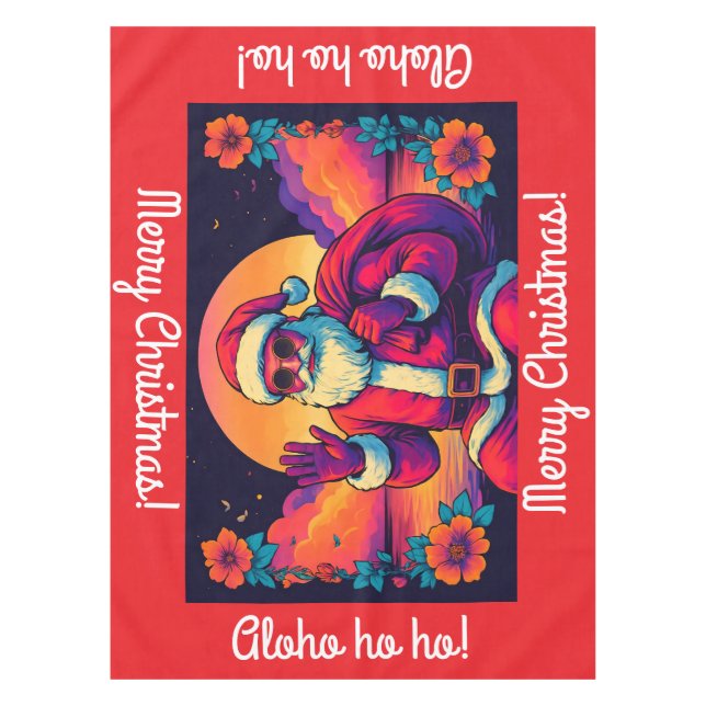 Toalha De Mesa Papais noeis solares tropicais (Frente)