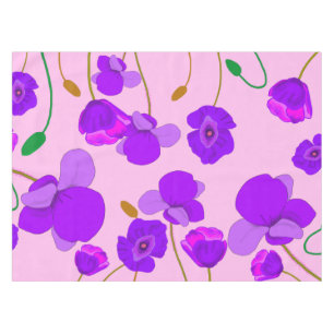 Toalha De Mesa Papaver somniferum Lilac