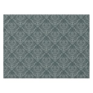 Toalha De Mesa Papel de parede floral verde luxuoso do damasco