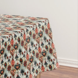 Toalha De Mesa Para amantes de jogos de cartas. A reproduzir símb