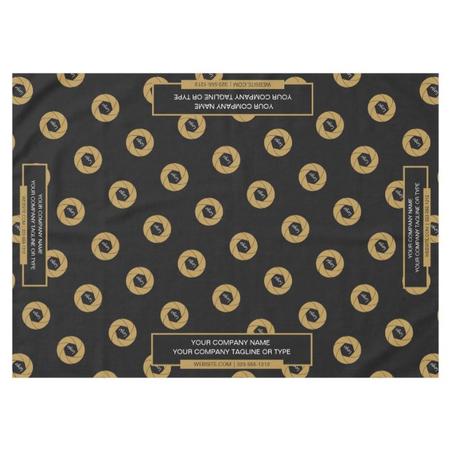 Toalha de mesa para feira de negócios 60"x84" Logo (Frente (Horizontal))