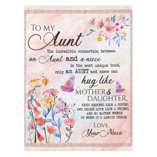 Toalha De Mesa Para Minha Tia Presente, Borboleta Presente Da sob