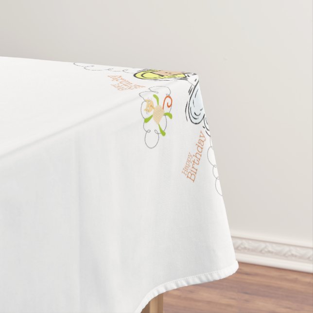 Toalha De Mesa Parabéns Angel Tablecloth (Posição Original)