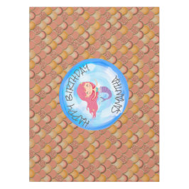 Toalha De Mesa Parabéns Marrom Orange Scalloth