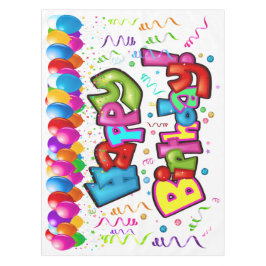 Toalha De Mesa Parabéns Tablecloth Banner