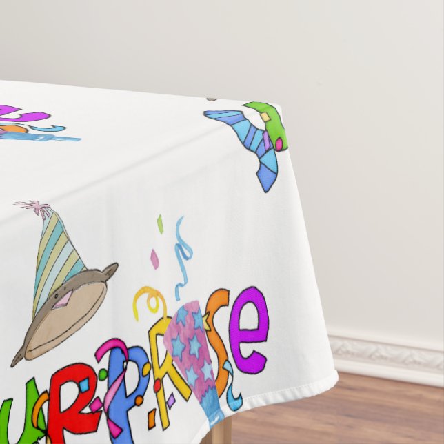 Toalha De Mesa Parabéns, Tablecloth Surpresa (Posição Original)