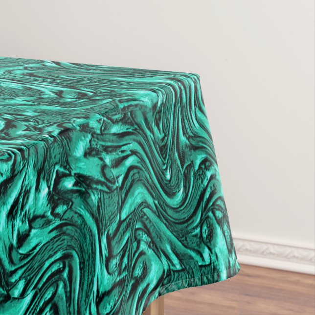 Toalha De Mesa Parece jade verde texturizado de parede (Posição Original)