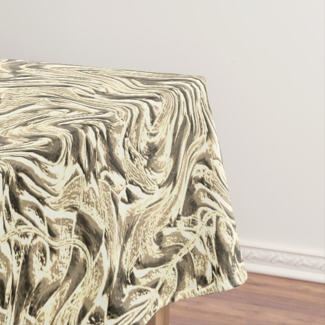 Toalha De Mesa Parece uma textura de parede em tons beges (Posição Original)