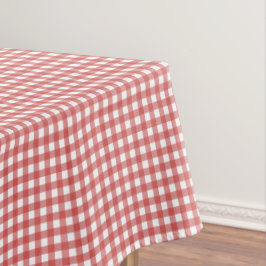 Toalha De Mesa Partido Picnic Clássico Vermelho e Branco Gingham