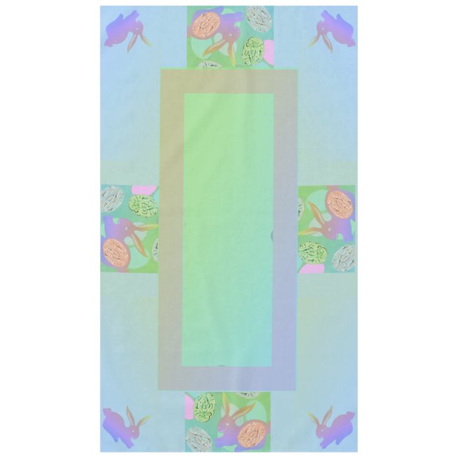 Toalha De Mesa Páscoa Coalhada Ovos Pálidos Pastas Tablecloth (Frente)